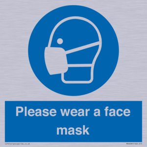 Please wear a face mask